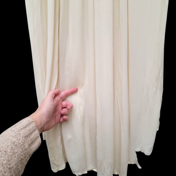 Free‎ People Fine And Mellow Blouse Long Dress Boho Upcycle DIY Victorian Ghost - Picture 12 of 16